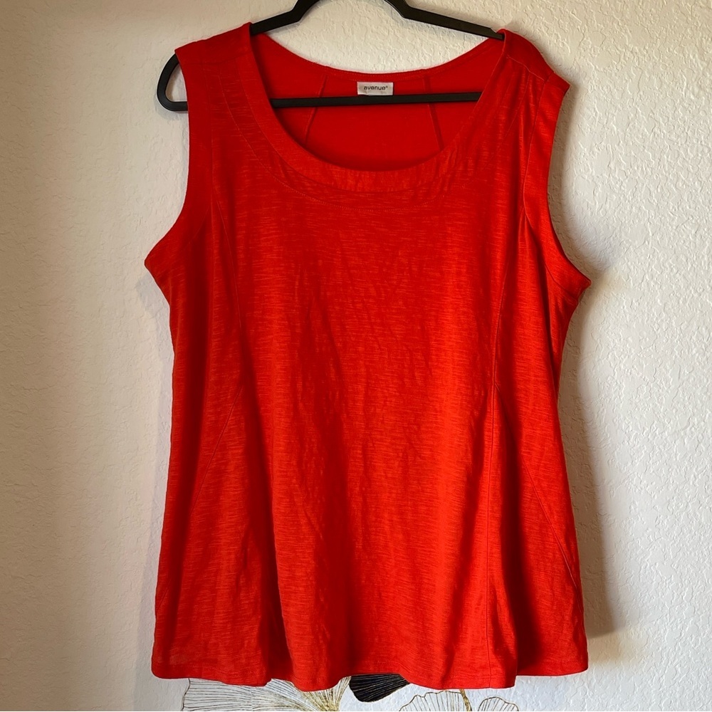 Avenue Vibrant Orange Top